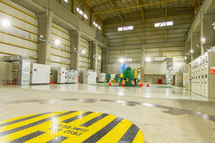 Inside of a power plant