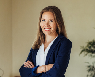Woman smiling
